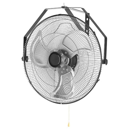 NEWBULIG 18 Inch Metal Wall Mount Fan, 3-Speed High Velocity Fan with 2600 CFM, Vertical & Horizontal Adjustable Tilt for Warehouse, Industrial, Greenhouse, Commercial
