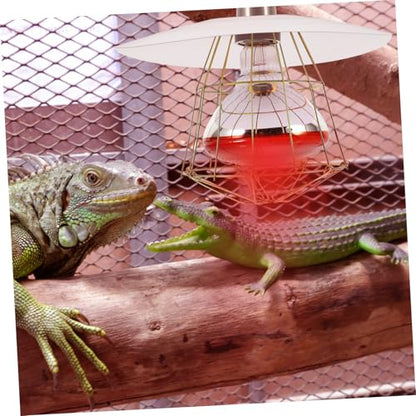 Chicken Coop Heater Guard Metal Lamp Shade for Poultry Reptiles Easy to Install - Versatile Use Livestock Environments