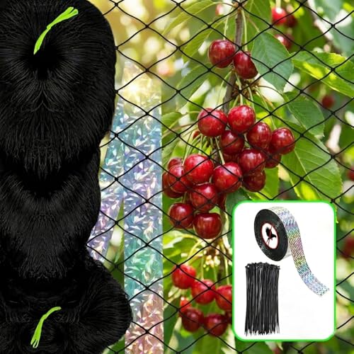 Bird Netting for Chicken Coop 25 X 25 Ft 2" Square Mesh Heavy Duty Chicken Run Netting Roof Cover Against Hawks, Eagles, Owls, UV Resistant, for Garden, Fruit Tree, Plant, Vegetable Protection - size: 2 inch mesh - 25 x 25 ft