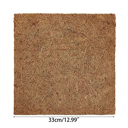 Natural Chicken Nesting Pads 6 / 10Pcs Bedding Washable Coconuts Fiber Mat Hens Nest Boxes Liners 13 " x13 " Chicken Nest Pads Nesting Bedding for Laying Eggs for Coops for Hens Pigeons Birds Bulk