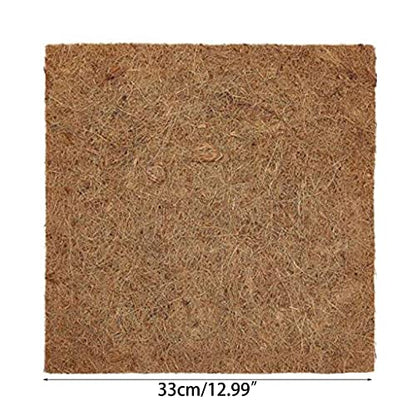 Natural Chicken Nesting Pads 6 / 10Pcs Bedding Washable Coconuts Fiber Mat Hens Nest Boxes Liners 13 " x13 " Chicken Nest Pads Nesting Bedding for Laying Eggs for Coops for Hens Pigeons Birds Bulk