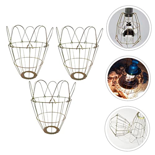 3pcs Wear-Resistant Bulb Cover for Heating Lamps Light Bulb Cage for Livestock Reptiles and Chickens Easy to Install Material Design