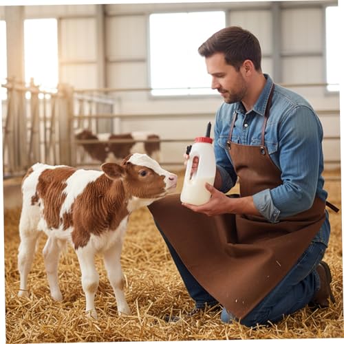 Calf Bottle with Detachable Nipple 4L Nursing Bottle with Regulating Valve and Handle Farm Equipment
