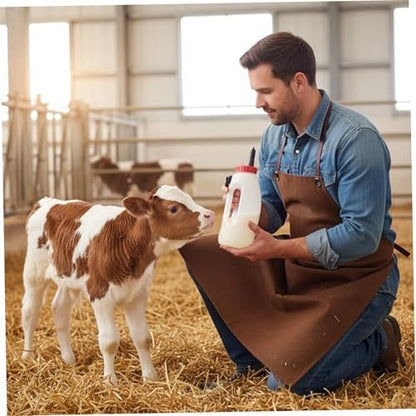 Calf Bottle with Detachable Nipple 4L Nursing Bottle with Regulating Valve and Handle Farm Equipment