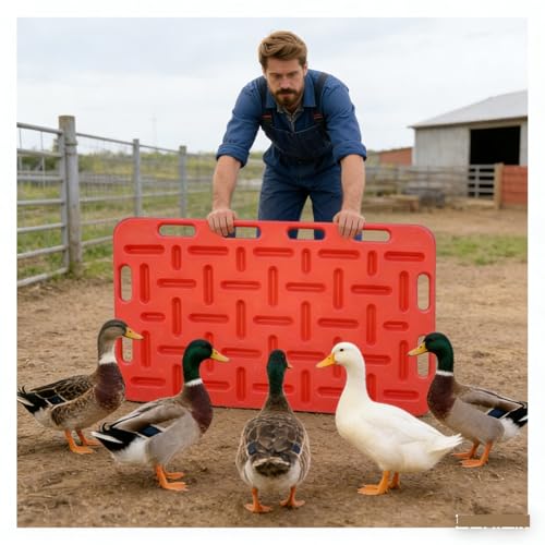 Sturdy and Lightweight Livestock Sorting Panel, Portable Animal Guide Board for Livestock Management, Sorting Panels for Pig Cattle Sheep Poultry, Easy to Carry(121 x 78 cm) - size: 121 x 78 cm