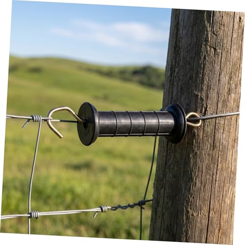 4pcs Electric Fence Gate Handle Insulated with Spring for Outdoor Agricultural Use Heavy Duty Gate Hardware Handles