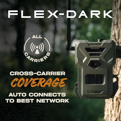 SPYPOINT Flex-Dark Twin Starter Pack with 2 SD Card - Cellular Trail Camera, 40MP Photos, 1080p Video + Sound, No-Glow Game Camera, Hunting Night Vision, Motion Activated,100ft Detection - color: Starter Pack- SD, size: Pack of 2