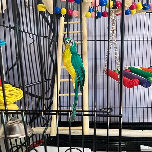 3pcs Natural Wooden Bird Ladder Birdie Basics Perch for Cage Parrots Parakeets Cockatiels Climbing Accessories Wood Perch (6 Step 7 Step 8 Step)