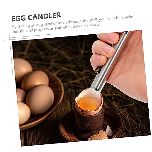 2pcs Portable Egg Candler with Safe Light Design Multi-Purpose Household Candling Lamp for Chicken Duck Goose and Quail Eggs Durable Candling Supply