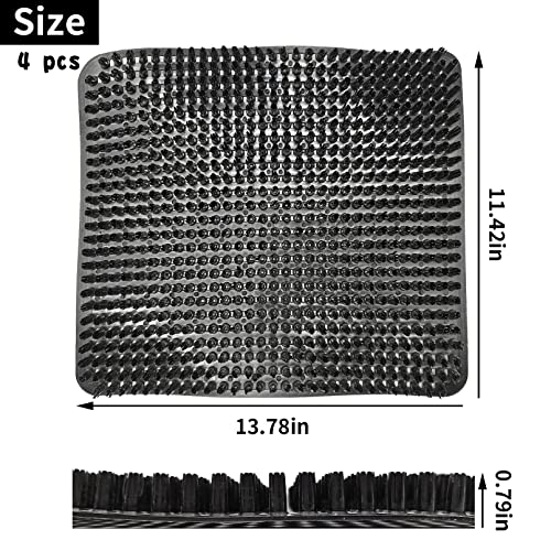 Hamiledyi Chicken Nesting Box Pads, 4PCS Washable Plastic Nesting Box Liners Chicken Bedding for Coop Reusable Egg Laying Mats Nesting Pads for Chicken Coop Poultry Nest Boxes
