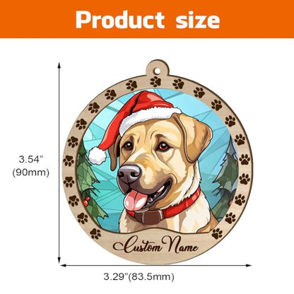 Personalized Anatolian Shepherd Ornament, Anatolian Shepherd Christmas Ornament, Custom Name Anatolian Shepherd Dog Suncatcher for Christmas Tree - color: Anatolian Shepherd