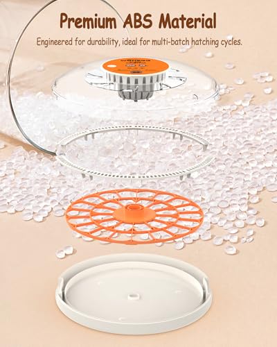 Incubators for Hatching Eggs with Automatic Egg Turning, Auto Temperature Control, Humidity Display, LED Egg Candler, 30 Eggs Incubator for Chicken, Quail, Parrot Eggs