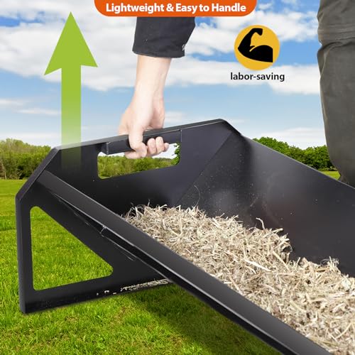 Pasture Feeder 44.2" Long, Livestock Feeder for Farms | with Deeper Feeding Pan, Heavy-Duty Livestock Feeding Troug