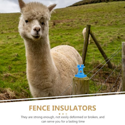 BESPORTBLE 50pcs Electric Fence Insulators Material for Farm Fencing Safe Livestock High Stability Easy Installation Prevents Energy Loss
