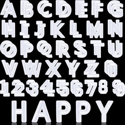 ASTARON 72 Pcs Iron on Letters and Numbers Patches, 1.5 Inch Letters A-Z Numbers 0-9 Embroidered Applique Patches Alphabet Cloth Patch for Clothes, Bags, Socks, Jeans, Hat, DIY Accessories(White) - color: White