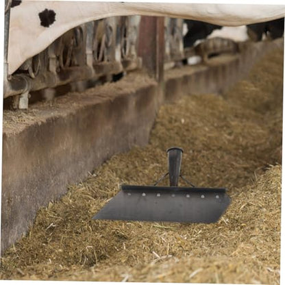 YARNOW Heavy Duty Manganese Steel Barn Shovel and Pasture Manure Scoop 38cm for Livestock Facility Cleaning and Farm Dung Removal