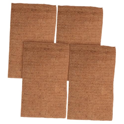 Milisten 4pcs Washable Chicken Nesting Pads Soft Non-Slip Nest Box Liners for Comfortable Egg Laying Durable Coconut Material for Chicken Coop and Poultry Accessories
