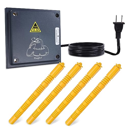 Rural365 Chick Heating Plate Brooder Plate - 12 Inch Brooder Heat Plate for Chicks and Ducklings with Adjustable Height - size: 12 x 12 Inch