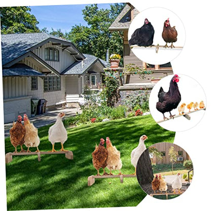 2pcs Wooden Roosting Bar Chicken Wood Stand Wooden Parrot Stand Chicken Roosts and Perches Hens Standing Perch Bird Cage Accessory