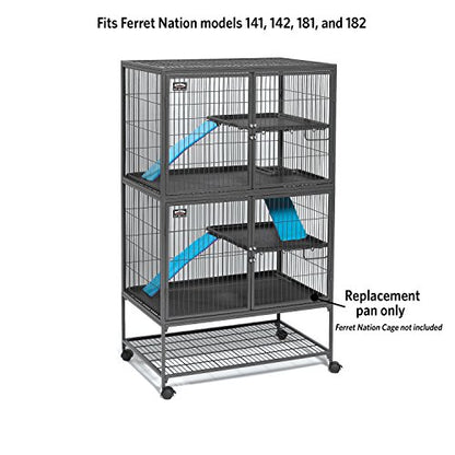 MidWest Homes for Pets 142PAN Replacement Pan for Midwest Cat Cage, 34.5 x 22.5 x 1.125 - size: 34.5"L x 22.5"W x 1.1"H