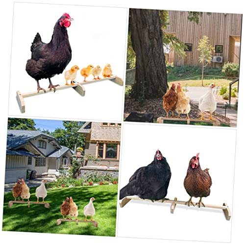 2pcs Wooden Roosting Bar Chicken Wood Stand Wooden Parrot Stand Chicken Roosts and Perches Hens Standing Perch Bird Cage Accessory