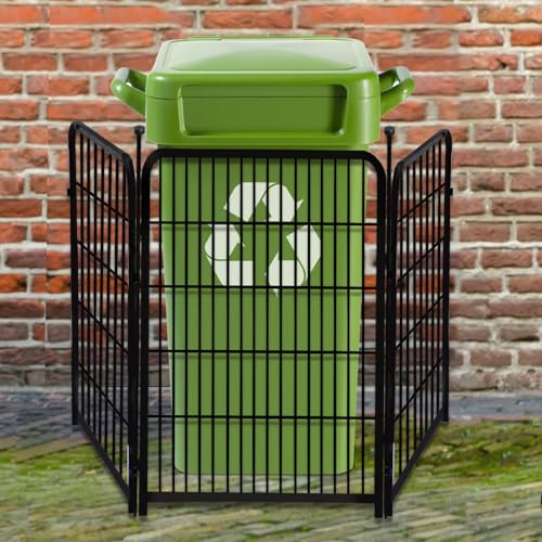 Getlay Garden Fencing 36 Inch High, 4 Panels Total 8.9 Ft(L) Dog Fence Outdoor for Yard, 4 One-Sided Plate, No Door, Anti Dig Fence Barrier, Dog Pen, Rabbit Fences, Garden Fences and Borders - size: 36''(H)-4panels-8.9ft(L) no gate
