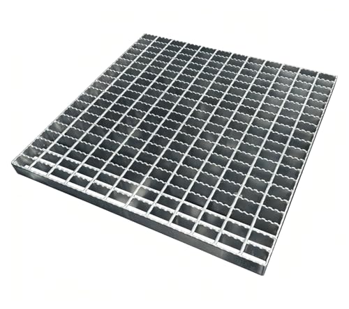 24in Galvanized Steel Driveway Drain Grate-B125 Anti Slip Metal Catch Basin Grate for 24" Concrete Catch Basin,Outdoor Drainage Grates for Garage,Sewer,Dowmspout,Factory(23.6x23.6 in) - color: Galvanized Steel 1 Pack, size: 24x24in