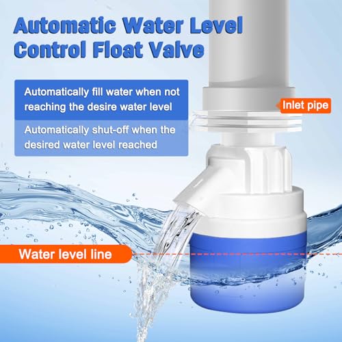 2" Top Inlet Water Float Valve, 2 Inch Big Flow Automatic Water Level Control Float Valve for Water Tank, Water Troughs, Pond, Pool, Livestock, Aquariums (2" Top Inlet) - color: 2" Top Inlet