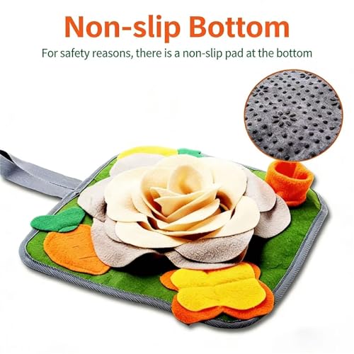 Rabbit Foraging Mat Snuffle Mat for Small Animals Rabbit Toy 11.81"x11.81" Rabbits Snuffle Mat Pets Interactive Feeding Matt Treat Dispenser for Bunny Guinea Pigs Ferrets Chinchillas (#B) - color: #B