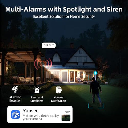 Techage 4G LTE Cellular Solar Security Camera Wireless Outdoor, 2.5K NO WiFi Security Camera with Color Night Vision, 360° PTZ Live View, PIR Motion Detection, Built-in SIM Card, 2 Way Talk - color: Grey-CQ1SG