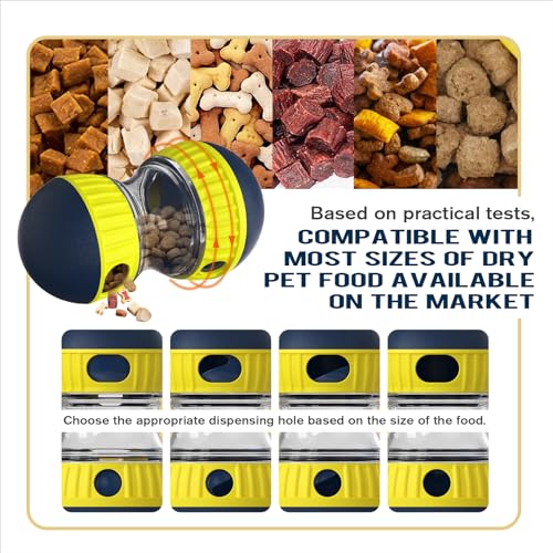 TLKNG Large Size Dog Enrichment Toy for Medium/Small Dogs Treat Dispenser Ball, Puppy Food Dispensing Toys & Puzzles Slow Feeder & Mental Stimulation,Ultimate Boredom Buster - size: Large