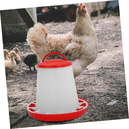 YARNOW Chicken Feeder Cover Large Capacity Automatic Feeder for Chickens Ducks Geese Reduces Waste Ensures Healthier Environment