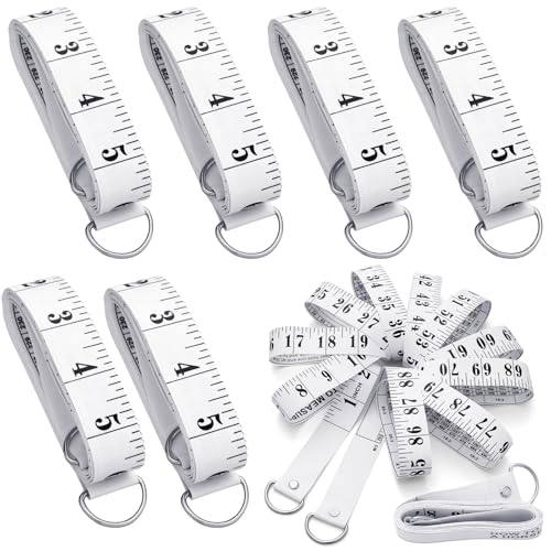 Copkim 6 Pcs Horse Measuring Tape 8.2 Feet Long for Height and Weight Multifunctional Horse Accessories for Accurate Waist Measurement and Weight Loss Tracking Portable PVC Measuring Stick