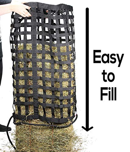 Derby Originals XL Go Around Slow Feeder Horse Hay Bag with Super Tough Bottom and 1 Year Warranty, Red, 71-7132-RED - color: Red