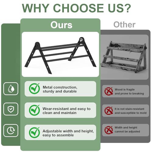 Adjustable Metal Chicken Perch for Coop, ULENDIS Heavy-Duty Chick Roosting Bar for Brooder, Chicks Stand Training Perches Ladder for Bird Parrot Hens Macaw (4 Roots)