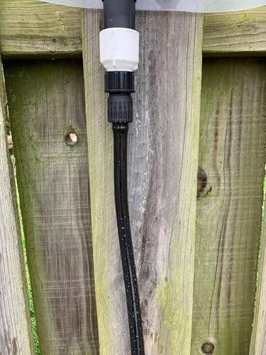 1/2" id - 100ft Black Vinyl Tubing Flexible PVC Tube Hybrid Hose Transfer Water Fuel Gas for Pond Fountain Garden Waterfall, Durable and Safe, with 2 Hose Clamps - size: 1/2" ID, style: 100 Feet