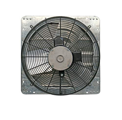 iLiving - 18" Wall Mounted Shutter Exhaust Fan - Automatic Shutter - Single Speed - Vent Fan For Home Attic, Shed, or Garage Ventilation, 3852 CFM, 5800 SQF Coverage Area, Silver (ILG8SF18S)
