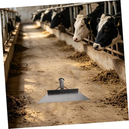 ibasenice Heavy Duty Manganese Steel Barn Manure Scraper Shovel 32cm for Livestock Stall Cleaning and Farm Waste Removal