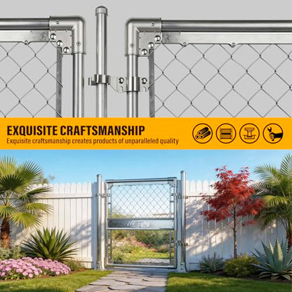 1-3/8" x 1-3/8" Chain Link Gate Latch Heavy Duty Stainless Steel Fence Gate Fork Latch Hardware with Padlock Hole 1pcs - color: 1-3/8"x1-3/8"