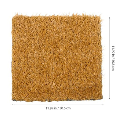 5PCS Chicken Pads for Nesting Box: Washable Nest Box Pads - 12"X12" Laying Hen Liners - Reusable Artificial Turf for Farm Coop Bedding