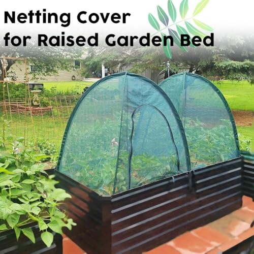 Pop up Gardening Net Cover,36x36x39 inch Pack of 2,Pest Guard Cover for Vegetables Fruits Durable Plant Gardening Net, Pop-Up Chicken Pen for Small Animals Outdoor Run and Pet Enclosure - size: 36x36x39 inches