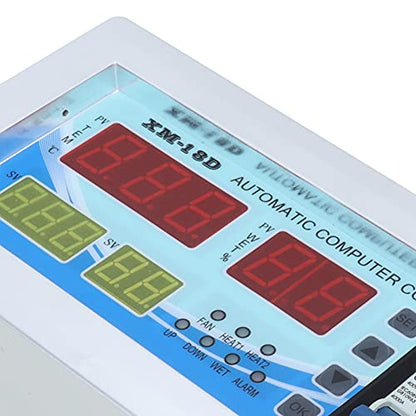 AUNMAS 180-240V XM18D Egg Incubator Temperature Controller, Full-Automatic Temperature Humidity Controller Machine System with LCD Display for Chicken Birds Ducks Geese Pigeons
