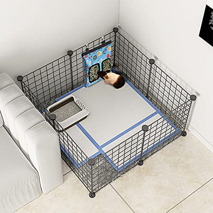 Guinea Pig Hay Feeder, Hanging Rabbit Hay Feeder Bag for Guinea Pigs Bunnies Chinchillas. Camoblue - color: Camoblue