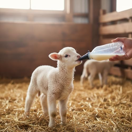 6-pack of black silicone goat nipples that snap onto the mouth of a common cola bottle, reusable and easy to clean, suitable for feeding lambs and goats