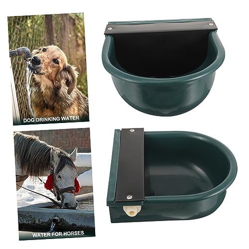 Garneck Automatic Cow Drinking Water Bowl Water Feeder for Livestock Convenient Use for Cattle Horses and Other Farm Animals - color: Dark Green