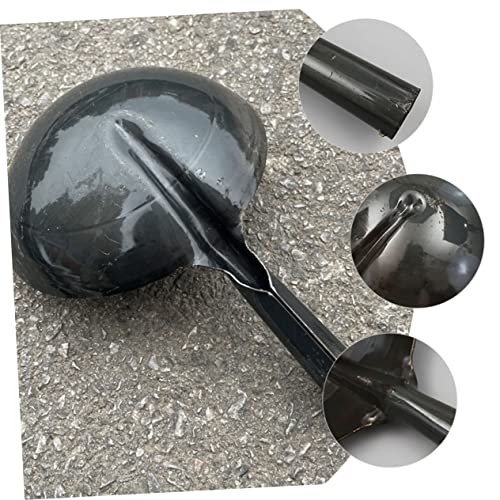 Iron Water Ladle Long Handle Heavy-Duty Wear-Resistant Scoop for Outdoor and Home Use Black Iron Water Spoon for Fishing and Livestock Feeding