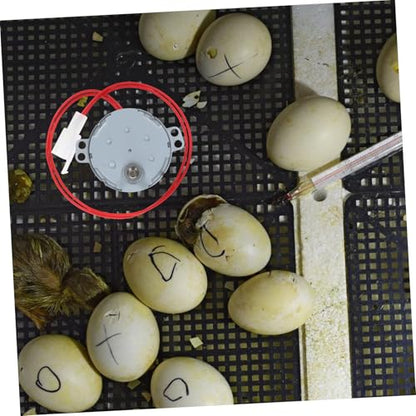 UKCOCO Egg Turner Motor for Chicken Egg Incubator Automatic Replacement Part for Efficient Hatching Compatible with Models Includes Connection Wire for Easy
