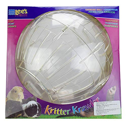 Lee's Kritter Krawler Giant Exercise Ball, 12-1/2-Inch, Clear