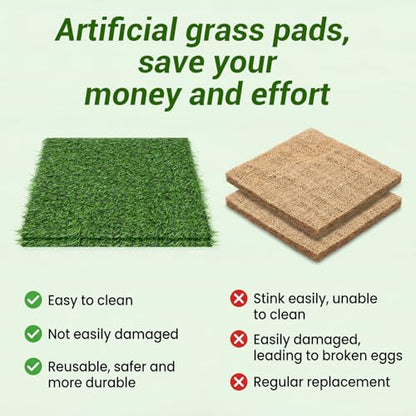 12Pack Chicken Nesting Box Pads for Chicken Coop 12"x12" Reusable Nesting Box Liners Pads WashableChicken Laying Pad Reusable Nest Boxes Pad for Hen Coop Egg Duck Chicks Goose Pet Lawn Indoor Outdoor