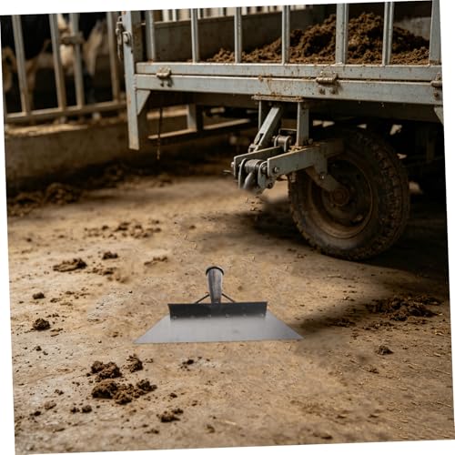 GALPADA Heavy Duty Manganese Steel Farm Scraper Shovel 32cm for Livestock Manure Cleaning, Multipurpose Pig and Chicken Manure Removal Tool for Barn and Pasture Maintenance
